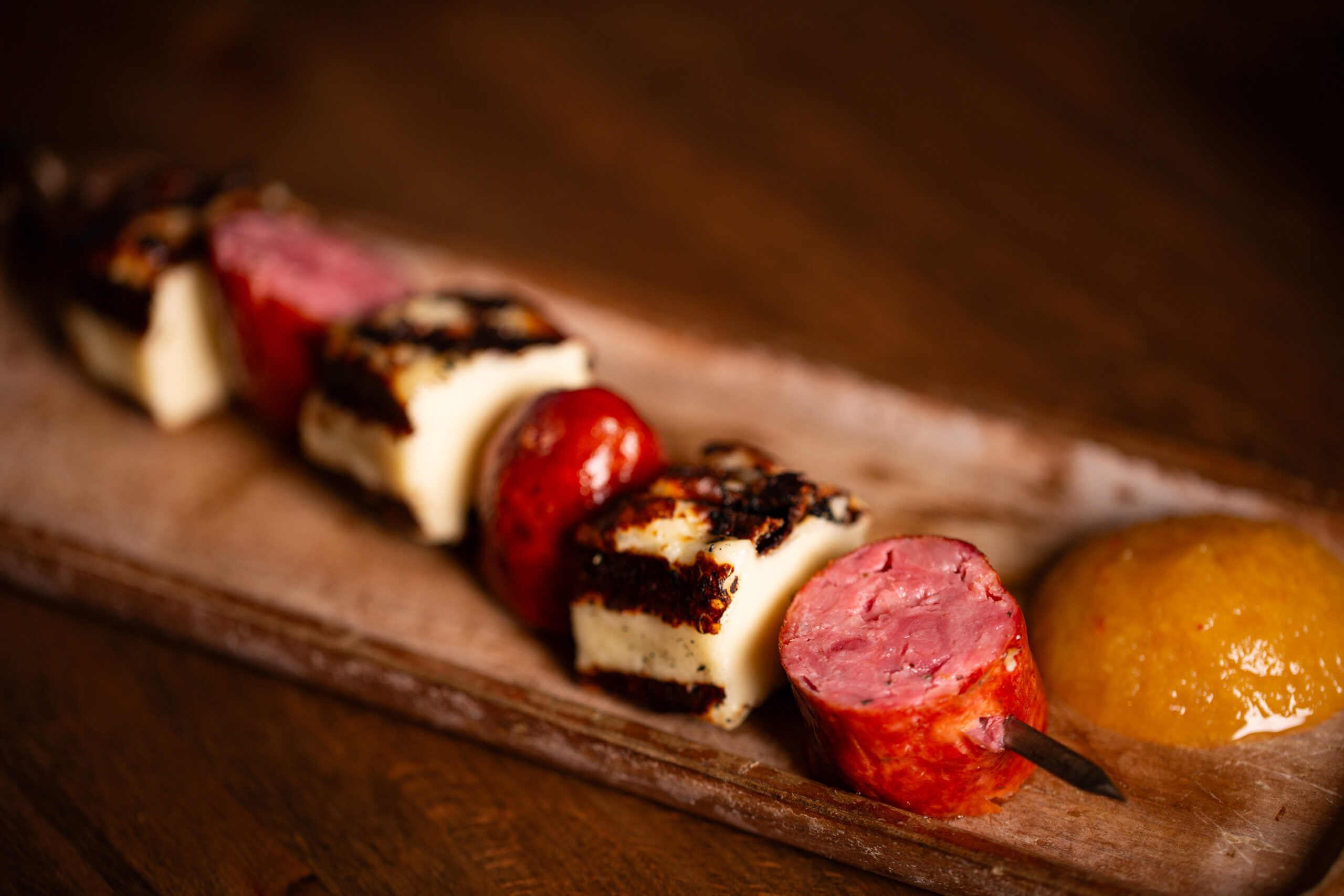 Sausage & Cheese Skewer